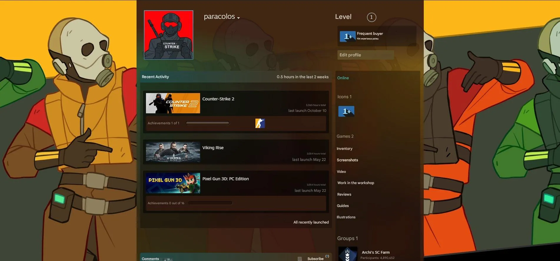 CS188  Prime | 3000+ Hours | Profile Steam Points 